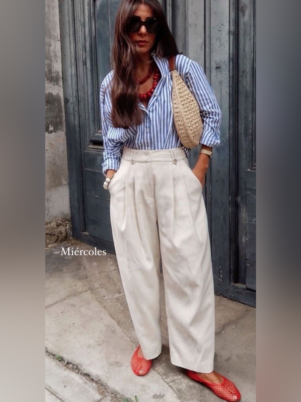 Rails Blue & White Vertical Stripe Button-Down Shirt